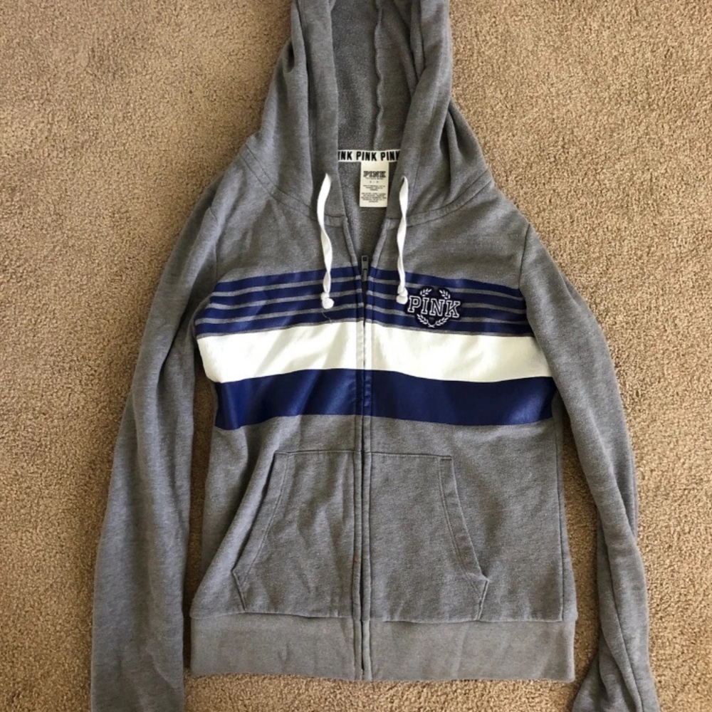 VS pink full zip hoodie